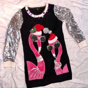 33 Degrees Flamingo Christmas Sweater 